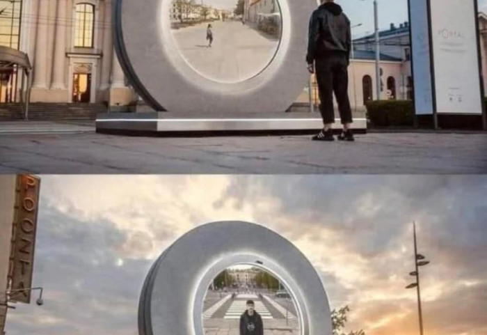Nuk është fantashkencë: Një “portal” lidh dy qytete në 600 km distancë