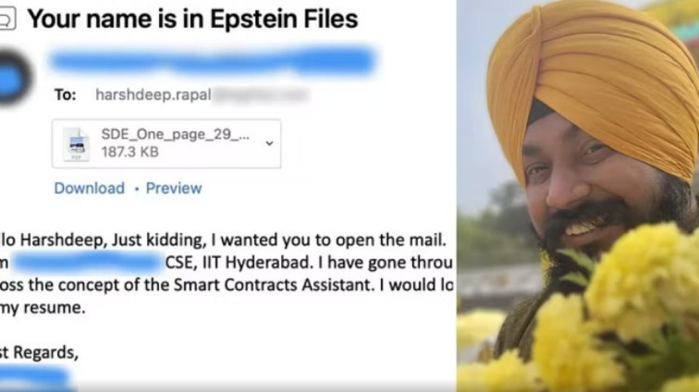 Dërgoi CV për intervistë pune, “kërcënoi” drejtuesin e kompanisë se i kishte dalë emri te dosja “Epstein”