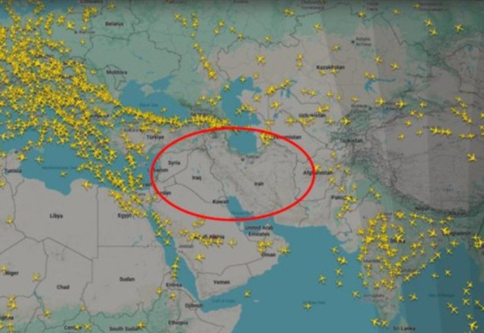 Zbrazet qielli në Lindjen e Mesme, lufta në Iran mbyll hapësirën ajrore