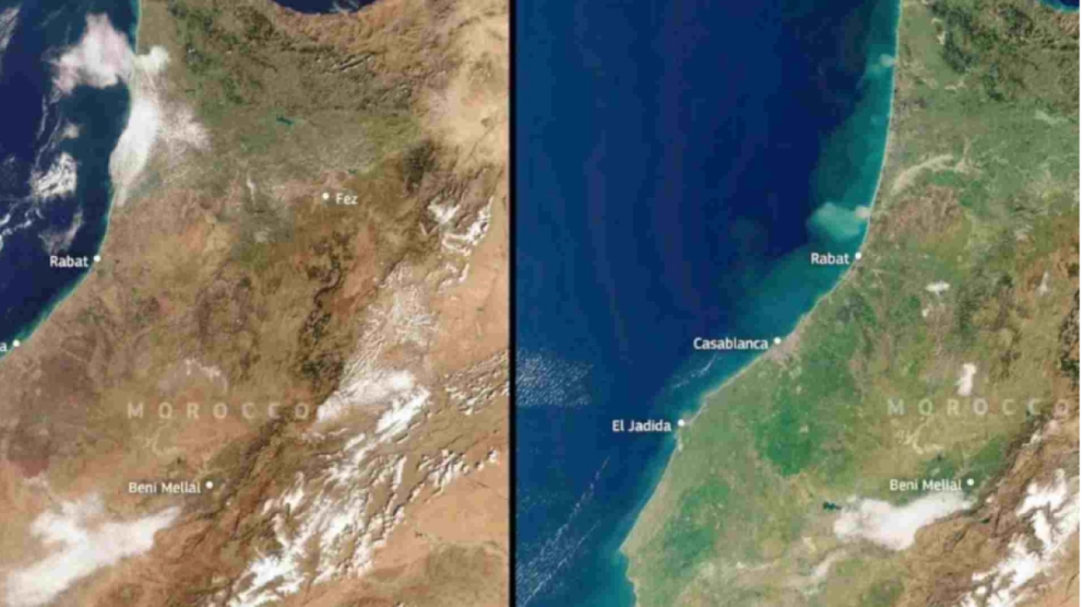 Imazhet satelitore tregojnë një ndryshim në Marok që nuk ishte parë për një dekadë