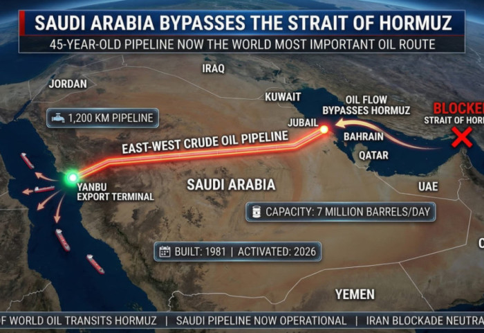 Arabia Saudite kishte parashikuar krizën, tubacioni i fshehur për 45 vite u bë arteria energjetike kryesore e planetit