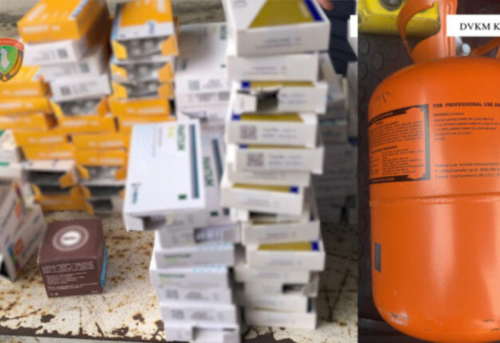 Tre raste kontrabande në Kapshticë, gjenden ilaçe dhe bombola gazi