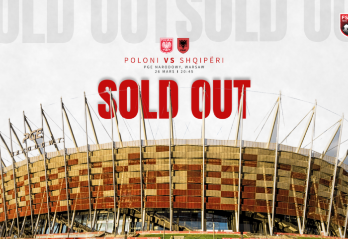 3 mijë kuqezi në Varshavë, shiten të gjitha biletat për tifozët shqiptarë në ndeshjen Poloni-Shqipëri