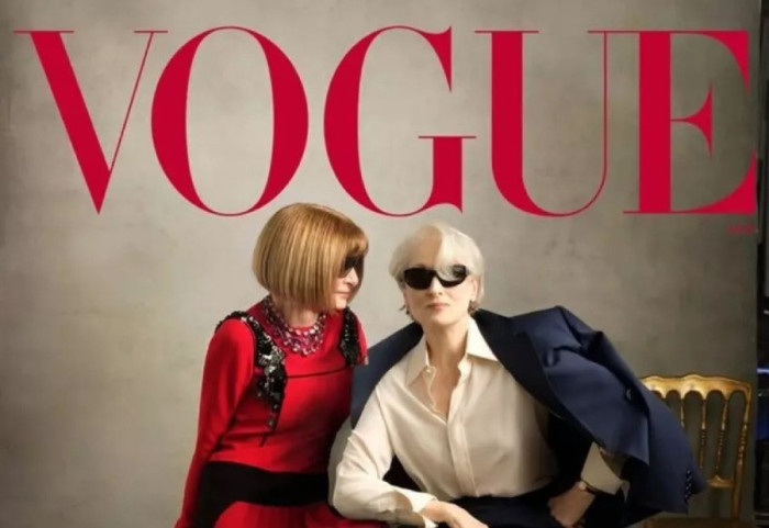 Meryl Streep dhe Anna Wintour së bashku në kopertinën e Vogue