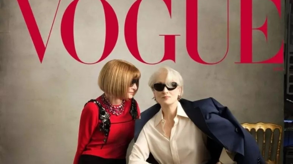 Meryl Streep dhe Anna Wintour së bashku në kopertinën e Vogue