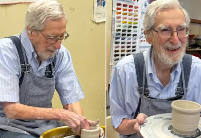 102-vjeçari që punon ende në kompaninë e ndërtimit