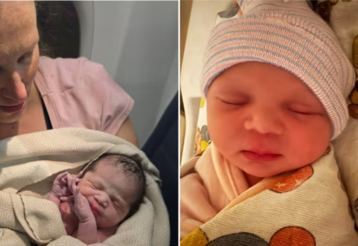 "Baby on board", vajza lind në avion. Ia lidhin kordonin me... lidhëse këpucësh