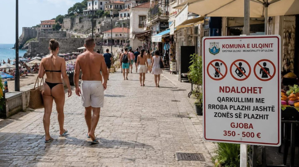 Gjoba deri në 500 euro, Ulqini ndalon ecjen me rroba plazhi në qytet