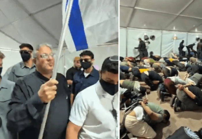 Aktivistët e kapur nga Izraeli me sy të lidhur e në gjunjë, Ben Gvir tallet, ministri Saar e sulmon