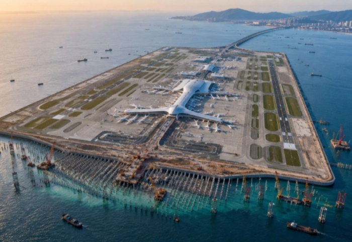 Projekti faraonik i Kinës, aeroport për 80 mln pasagjerë në ishullin artificial 20 km katrorë